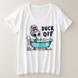 Eet uit grote maat t-shirt