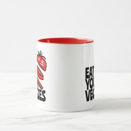 Eet uw groenten - Tomatversie Mok (Midden)