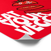  Eet uw groenten - Tomatversie Poster (Hoek)