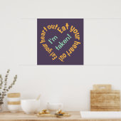 EET UW HART UIT aangepast poster (Keuken)
