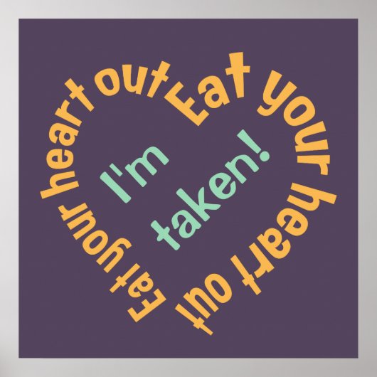 EET UW HART UIT aangepast poster (Voorkant)