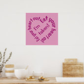 EET UW HART UIT aangepast poster (Keuken)