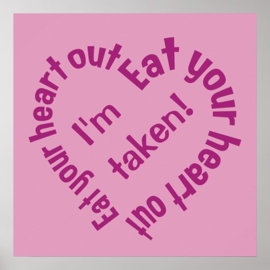 EET UW HART UIT aangepast poster (Voorkant)