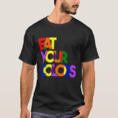 Eet uw kleuren vet t-shirt (Voorkant)