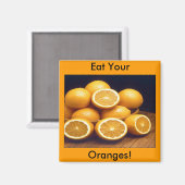 Eet uw Sinaasappels Magneet (Voorkant / Achterkant)