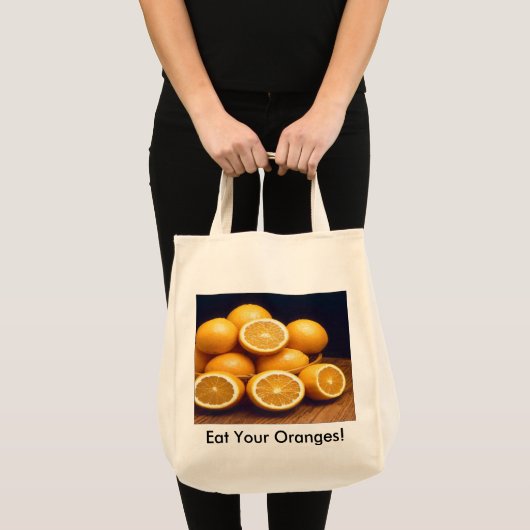 Eet uw Sinaasappels Tote Bag (Voorkant (product))