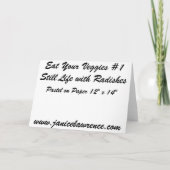 Eet Uw Veggies #1 Kaart (Achterkant)