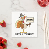 Eet varkensvlees Red een kalkoen Servet (Insitu)