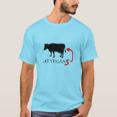 Eet vegan(s) T-shirt (Voorkant)
