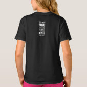 Eet, vis, slaap en vragen shirt koude (Achterkant)