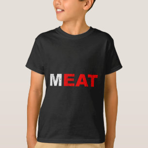 Eet vlees Carnivoor Vlees Zaad Dieet BBQ Grillen T-shirt