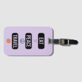 Eet Vrede Reizen Bagagelabel (Voorkant (horizontaal))