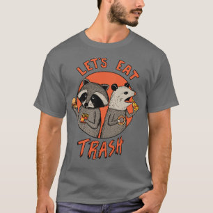 Eet wasbeersel en opossum t-shirt