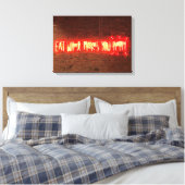 EET WAT JE GELUKKIG MAAKT NEON LICHT TEKEN CANVAS AFDRUK (Insitu (Slaapkamer))