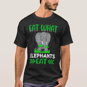 Eet Wat Olifanten Eten - Veganistisch Vegetarisch T-shirt