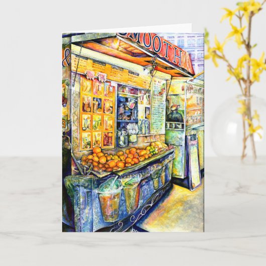 Eet Wenskaart Kaart (Gele Bloem)