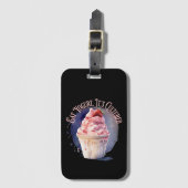 Eet yoghurt, het is gekweekt bagagelabel (Voorkant (verticaal))