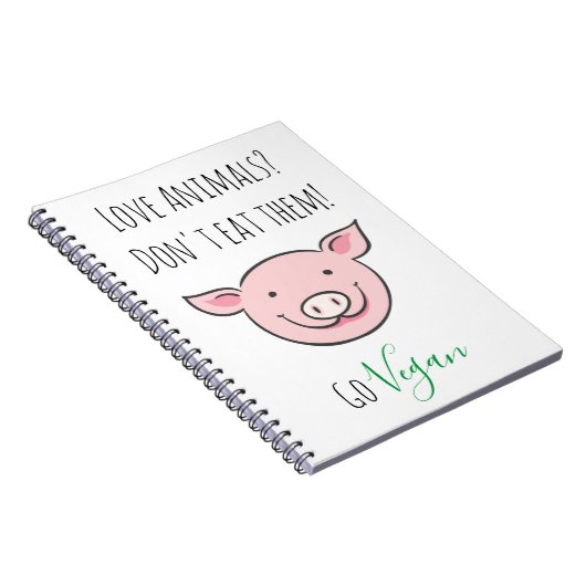 Eet ze niet met een schattig boerderij van cartoon notitieboek (Rechterzijde)