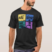 Eet zeilp surf herhaal t-shirt (Voorkant)