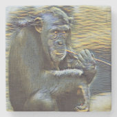 Eetaap Stenen Onderzetter (Voorkant)