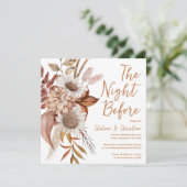 Eetafternoon voor de bruiloefening kaart (Staand voorkant)