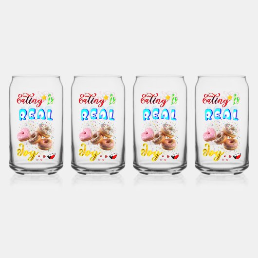 Eetbaar Barware Is Echt Plezier Blikvorm Glas (Voorkant)