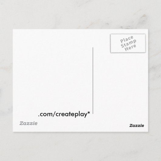 eetbaar briefkaart (Achterkant)