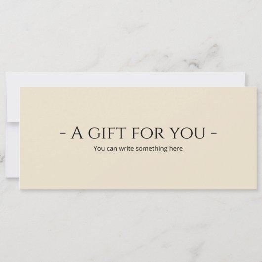 Eetbaar Cadeaubon Cursus Cadeau Decoratie Kaart (Achterkant)