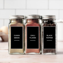 Eetbaar Pot Pantry Label Set 1.2x2.2 Inch
