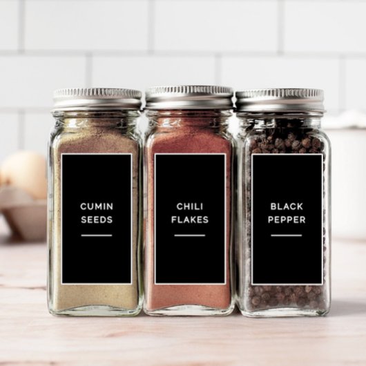 Eetbaar Pot Pantry Label Set 1.2x2.2 Inch