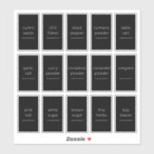 Eetbaar Pot Pantry Label Set 1.2x2.2 Inch (Vel)