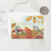 Eetbaar slaapmiddel (Glis glis) Aangepast Notitiekaartje (Voorkant / Achterkant in situ)