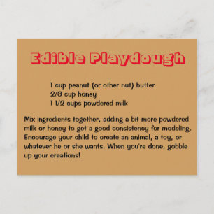 Eetbaar Speeldeeg Briefkaart