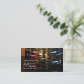 Eetbar Restaurant Wijnfles Visitekaartje (Staand voorkant)