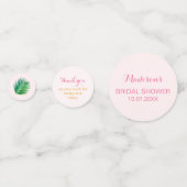 Eetbare Aloha Bruidsdouche Tafel Confetti (Achterkanten)