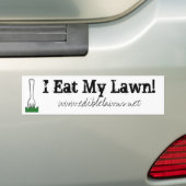 Eetbare bumper bumpersticker (Op auto)