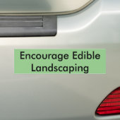 Eetbare Bumpersticker voor landschapsontwerp (Op auto)