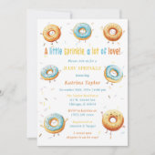 Eetbare Donuts Jongen Baby Spikkels Kaart (Voorkant)