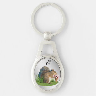 Eetbare ijskap, monogram sleutelhanger