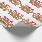 Eetbare kikker sparen cadeaupapier (Hoek)