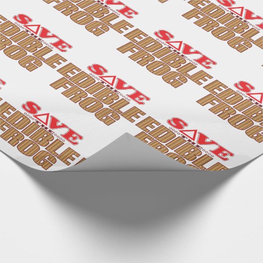 Eetbare kikker sparen cadeaupapier (Hoek)