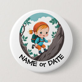 Eetbare kikkerronde ronde button 7,6 cm