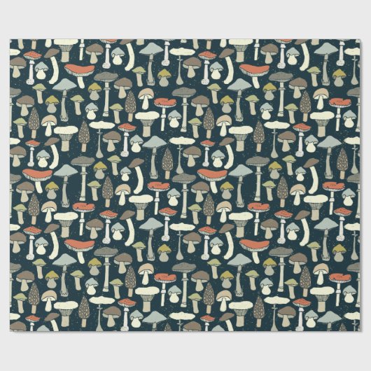 Eetbare paddenstoel cadeaupapier (Vlak)