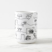 Eetbare paddenstoel Medley Sketch Mok (Center)