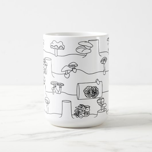 Eetbare paddenstoel Medley Sketch Mok (Center)