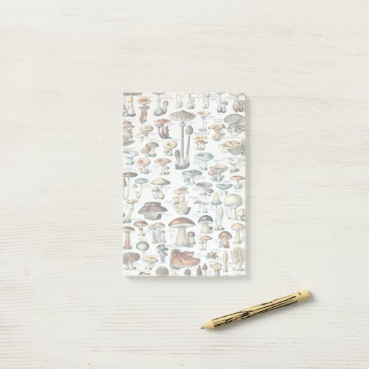 Eetbare paddenstoel Post-it® Notes (Op bureau)