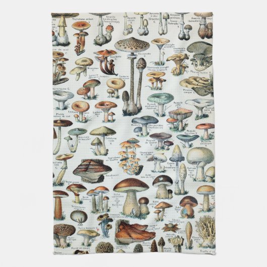 Eetbare paddenstoel Theedoek (Verticaal)