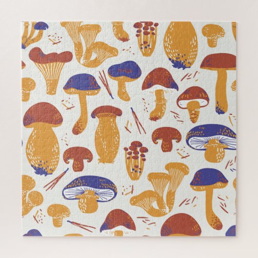 eetbare paddenstoelen Illustratie Legpuzzel (Verticaal)