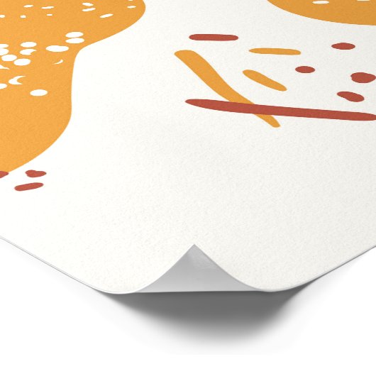  eetbare paddenstoelen Illustratie Poster (Hoek)