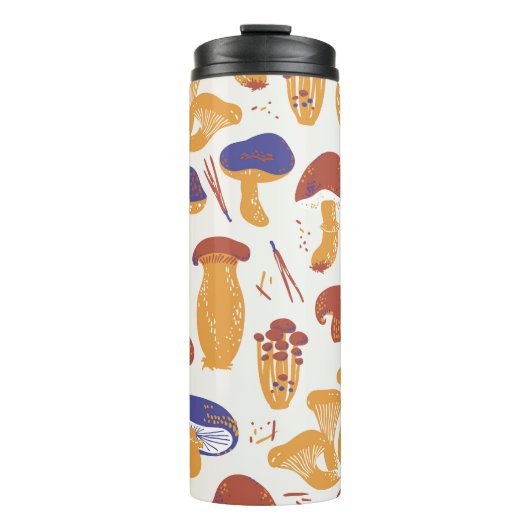 eetbare paddenstoelen Illustratie Thermosbeker (Voorkant)